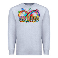 Heather Grey autism acceptance Premium Sweatshirt - Zillion Design Studio