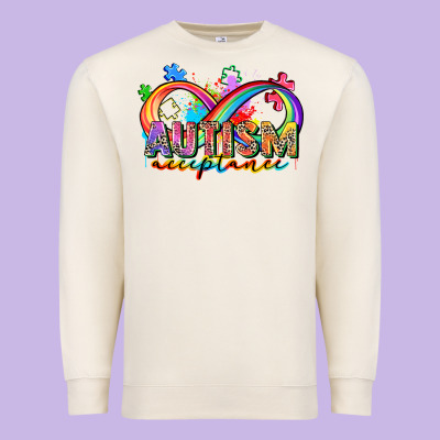 Autism Acceptance Premium Sweatshirt Designed By Zillion Design Studio