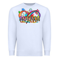 White autism acceptance Premium Sweatshirt - Zillion Design Studio