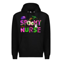 Black spooky nurse Premium Hoodie - AdoDesignShop