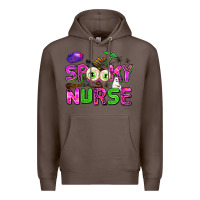 Coffee spooky nurse Premium Hoodie - AdoDesignShop