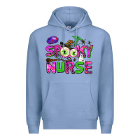 Colony Blue spooky nurse Premium Hoodie - AdoDesignShop