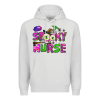 Dove Grey spooky nurse Premium Hoodie - AdoDesignShop
