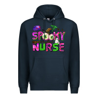 Navy spooky nurse Premium Hoodie - AdoDesignShop