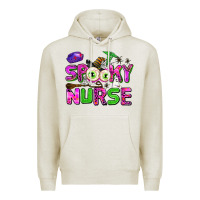 Oatmeal Heather spooky nurse Premium Hoodie - AdoDesignShop