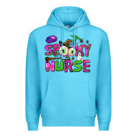 Ocean Blue spooky nurse Premium Hoodie - AdoDesignShop