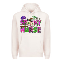Pale Pink spooky nurse Premium Hoodie - AdoDesignShop