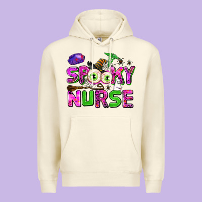 Spooky Nurse Premium Hoodie Designed By Adodesignshop
