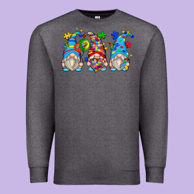 Autism Gnomes Premium Sweatshirt Designed By Zillion Design Studio