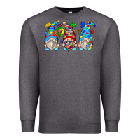 Charcoal Heather autism gnomes Premium Sweatshirt - Zillion Design Studio