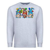 Heather Grey autism gnomes Premium Sweatshirt - Zillion Design Studio