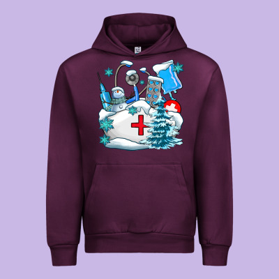 Winter Nurse Life Urban Hoodie Designed By Adodesignshop