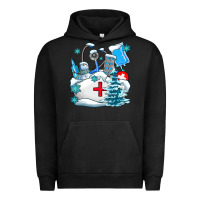 Pigment Black Winter Nurse life Urban Hoodie - AdoDesignShop