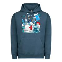 Pigment Midnight Navy Winter Nurse life Urban Hoodie - AdoDesignShop