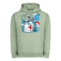 Pigment Oil Green Winter Nurse life Urban Hoodie - AdoDesignShop