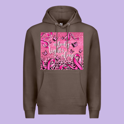 Nobody Fight's Alone Premium Hoodie Designed By Adodesignshop