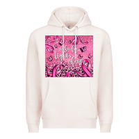 Pale Pink nobody fight's alone Premium Hoodie - AdoDesignShop