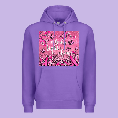 Nobody Fight's Alone Premium Hoodie Designed By Adodesignshop