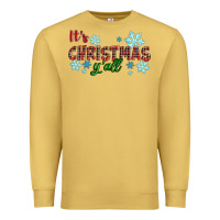 Antique Gold It's Christmas Y'all Season Winter Premium Sweatshirt - RanaPortraitStore