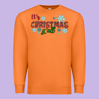 Premium Sweatshirt It's Christmas Y'all Season Winter