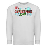 Dove Grey It's Christmas Y'all Season Winter Premium Sweatshirt - RanaPortraitStore