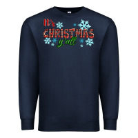 Navy It's Christmas Y'all Season Winter Premium Sweatshirt - RanaPortraitStore