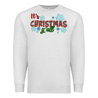 Oatmeal Heather It's Christmas Y'all Season Winter Premium Sweatshirt - RanaPortraitStore