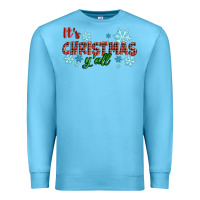 Ocean Blue It's Christmas Y'all Season Winter Premium Sweatshirt - RanaPortraitStore