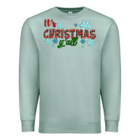 Seafoam It's Christmas Y'all Season Winter Premium Sweatshirt - RanaPortraitStore