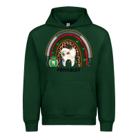 Forest Green Christmas dental life rainbow Urban Hoodie - JahusDesignShop