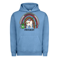 Pigment Pebble Blue Christmas dental life rainbow Urban Hoodie - JahusDesignShop