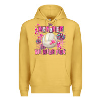 Antique Gold in october we wear pink volleyball Premium Hoodie - AdoDesignShop