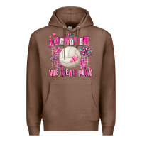 Chestnut in october we wear pink volleyball Premium Hoodie - AdoDesignShop