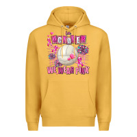 Mustard in october we wear pink volleyball Premium Hoodie - AdoDesignShop