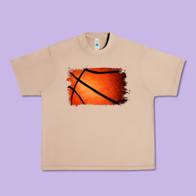 Basketball Brushstroke Urban Heavy Tee Designed By Ranaportraitstore