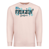 Pale Pink It's Freezin Season Winter Premium Sweatshirt - RanaPortraitStore