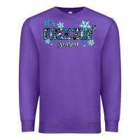 Purple It's Freezin Season Winter Premium Sweatshirt - RanaPortraitStore