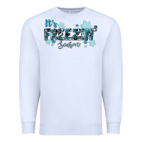 White It's Freezin Season Winter Premium Sweatshirt - RanaPortraitStore