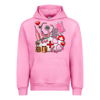 Fuchsia Pink nurse  valentines day love Urban Hoodie - AdoDesignShop