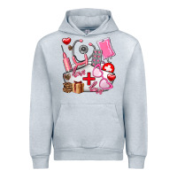 Heather Grey nurse  valentines day love Urban Hoodie - AdoDesignShop