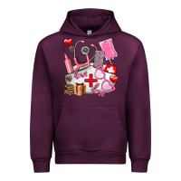 Mauve Wine nurse  valentines day love Urban Hoodie - AdoDesignShop