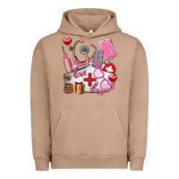 Pigment Burro nurse  valentines day love Urban Hoodie - AdoDesignShop