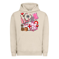 Pigment French Oak nurse  valentines day love Urban Hoodie - AdoDesignShop