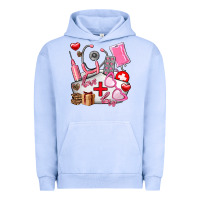 Pigment Grape Ice nurse  valentines day love Urban Hoodie - AdoDesignShop