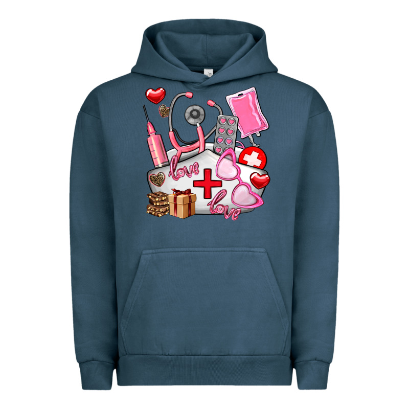 Nurse  Valentines Day Love Urban Hoodie by AdoDesignShop | Teevron