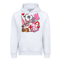White nurse  valentines day love Urban Hoodie - AdoDesignShop