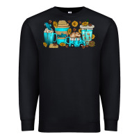 Black truck coffee cups Premium Sweatshirt - texasbilliewilder