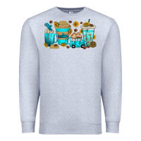 Heather Grey truck coffee cups Premium Sweatshirt - texasbilliewilder