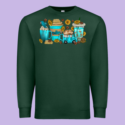 Premium Sweatshirt truck coffee cups