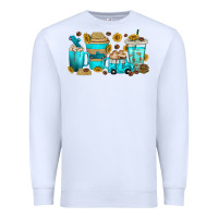 White truck coffee cups Premium Sweatshirt - texasbilliewilder